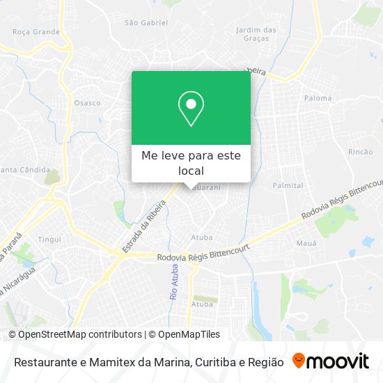 Restaurante e Mamitex da Marina mapa