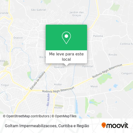 Goltam Impermeabilizacoes mapa