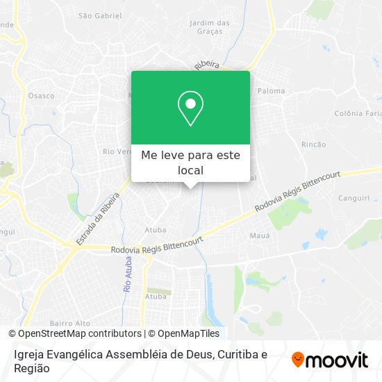 Igreja Evangélica Assembléia de Deus mapa