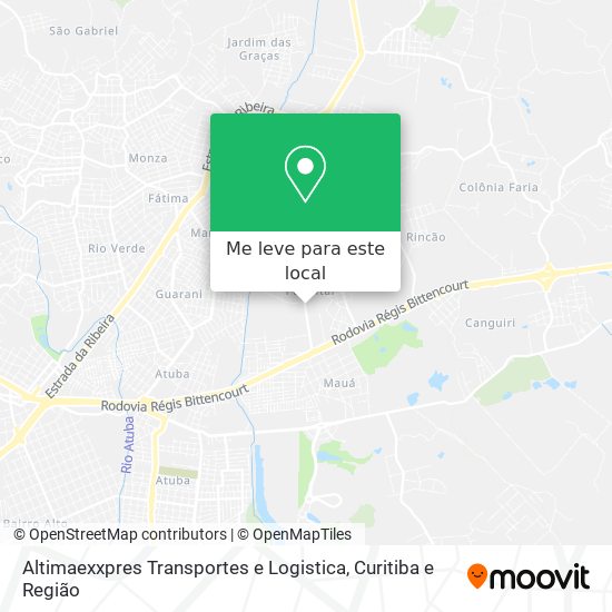 Altimaexxpres Transportes e Logistica mapa