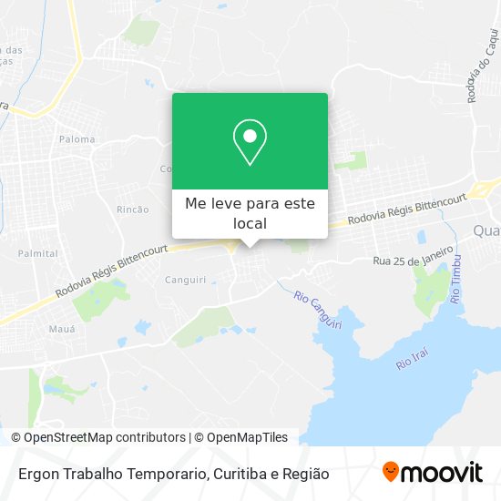Ergon Trabalho Temporario mapa