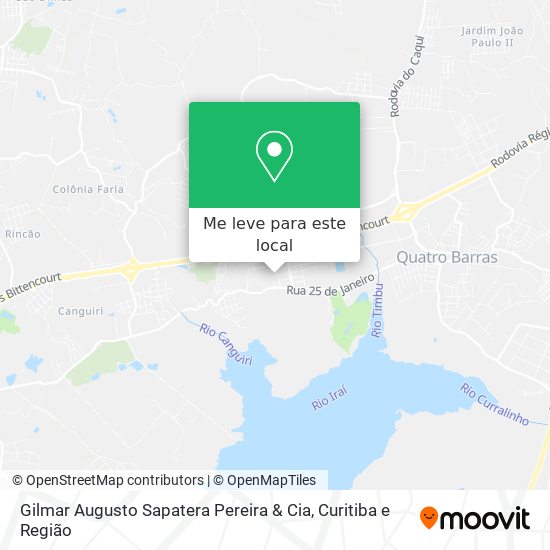 Gilmar Augusto Sapatera Pereira & Cia mapa