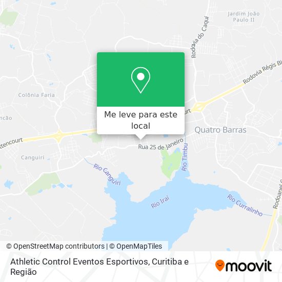 Athletic Control Eventos Esportivos mapa