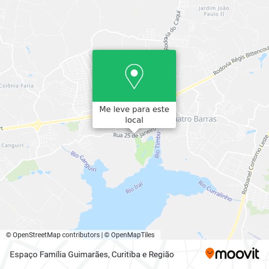 Espaço Família Guimarães mapa