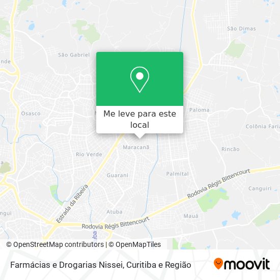 Farmácias e Drogarias Nissei mapa