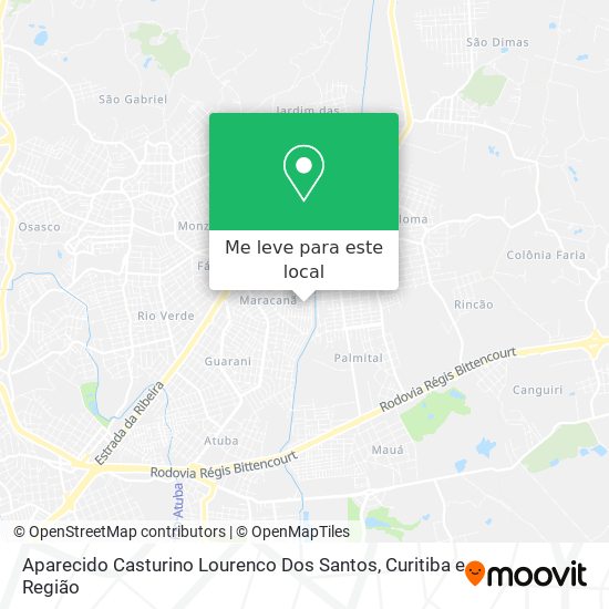 Aparecido Casturino Lourenco Dos Santos mapa