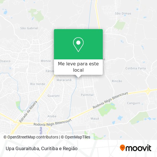 Upa Guaraituba mapa