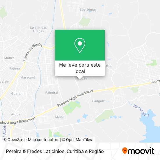 Pereira & Fredes Laticinios mapa