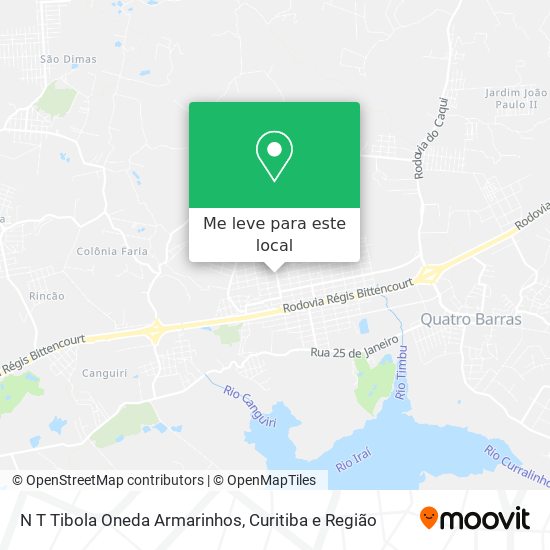 N T Tibola Oneda Armarinhos mapa