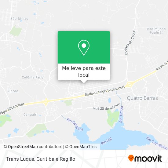 Trans Luque mapa