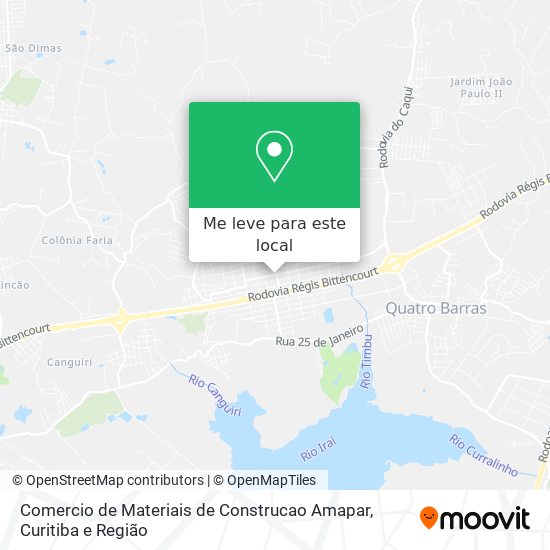 Comercio de Materiais de Construcao Amapar mapa