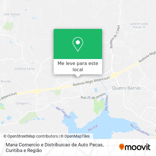 Mana Comercio e Distribuicao de Auto Pecas mapa