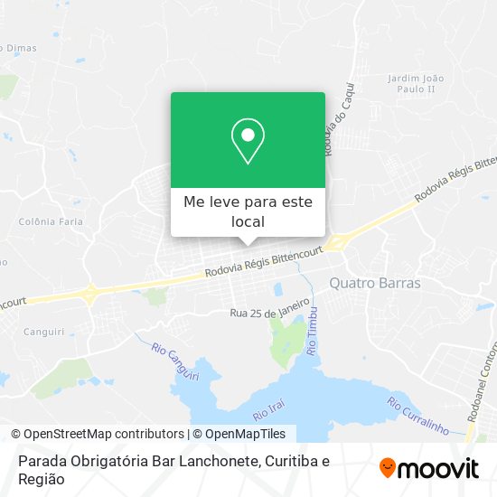 Parada Obrigatória Bar Lanchonete mapa
