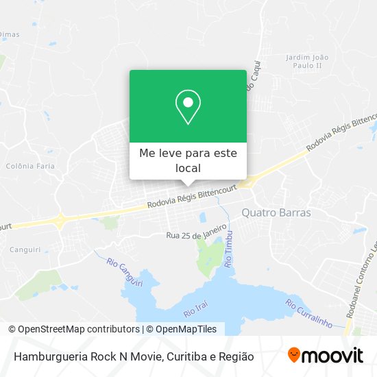 Hamburgueria Rock N Movie mapa