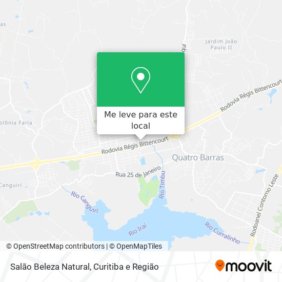 Salão Beleza Natural mapa