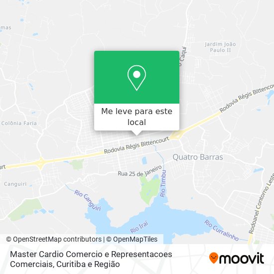 Master Cardio Comercio e Representacoes Comerciais mapa