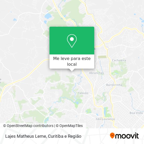 Lajes Matheus Leme mapa