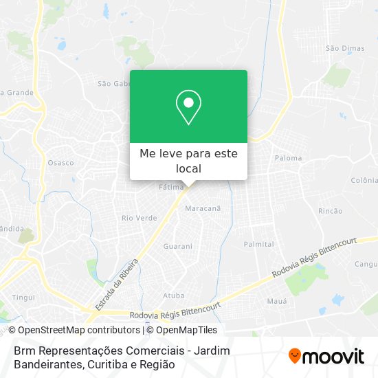 Brm Representações Comerciais - Jardim Bandeirantes mapa