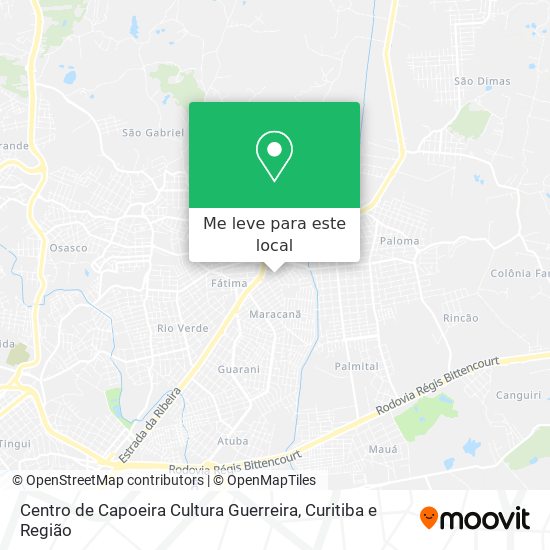 Centro de Capoeira Cultura Guerreira mapa