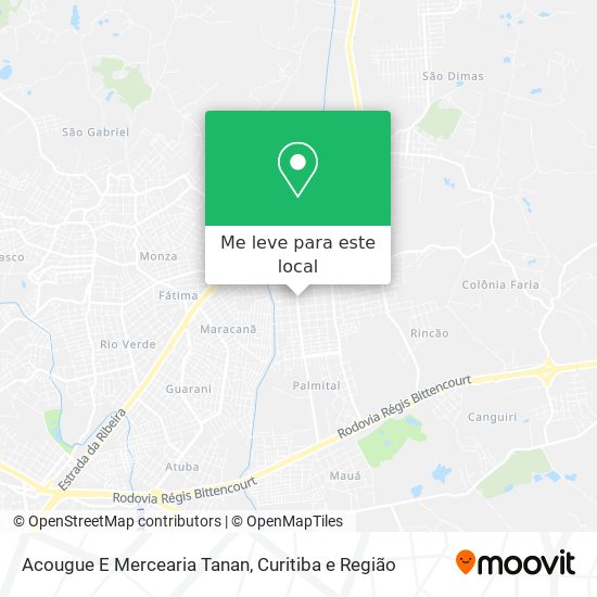 Acougue E Mercearia Tanan mapa