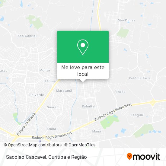 Sacolao Cascavel mapa