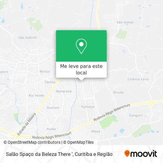 Salão Spaço da Beleza There ' mapa