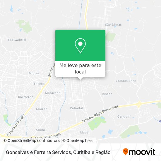 Goncalves e Ferreira Servicos mapa