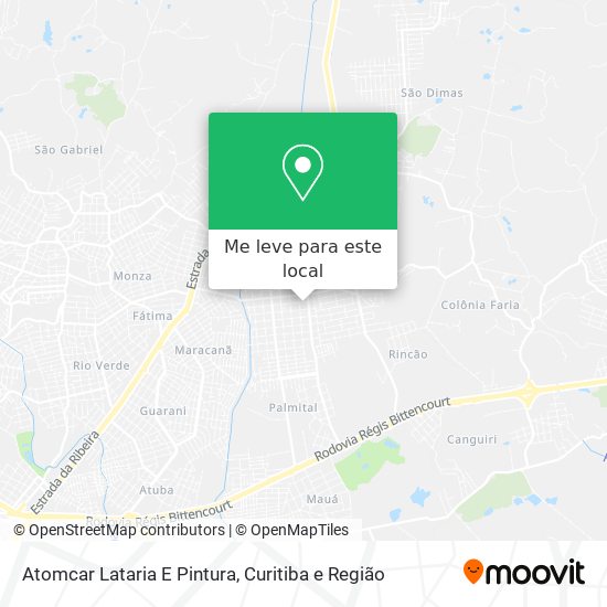 Atomcar Lataria E Pintura mapa