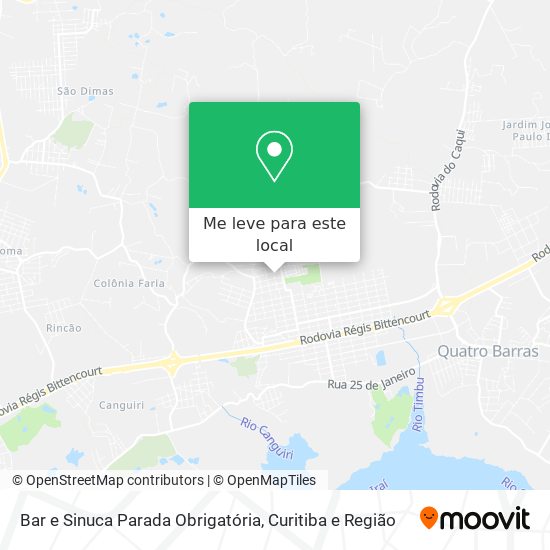 Bar e Sinuca Parada Obrigatória mapa