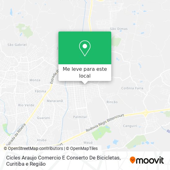 Cicles Araujo Comercio E Conserto De Bicicletas mapa