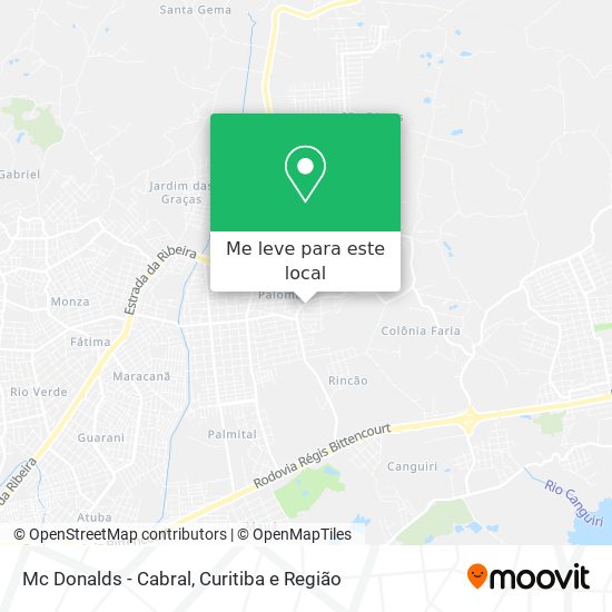 Mc Donalds - Cabral mapa