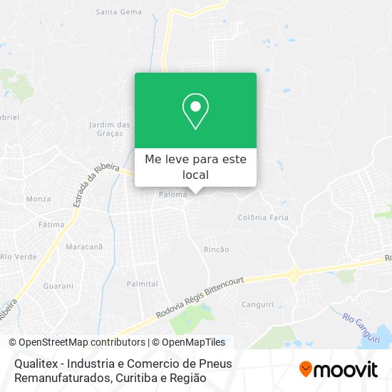 Qualitex - Industria e Comercio de Pneus Remanufaturados mapa