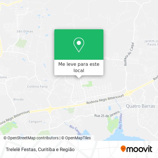 Trelelê Festas mapa