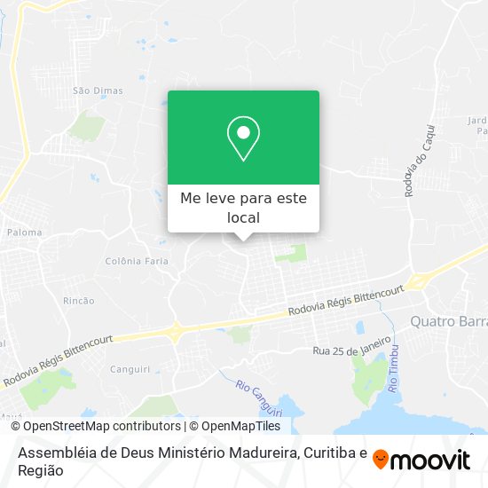 Assembléia de Deus Ministério Madureira mapa