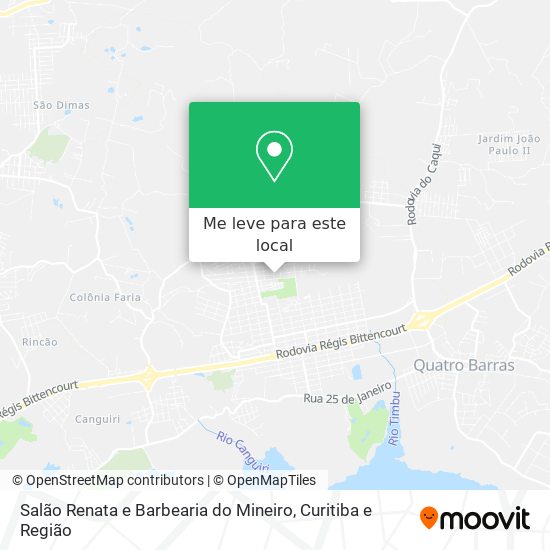 Salão Renata e Barbearia do Mineiro mapa