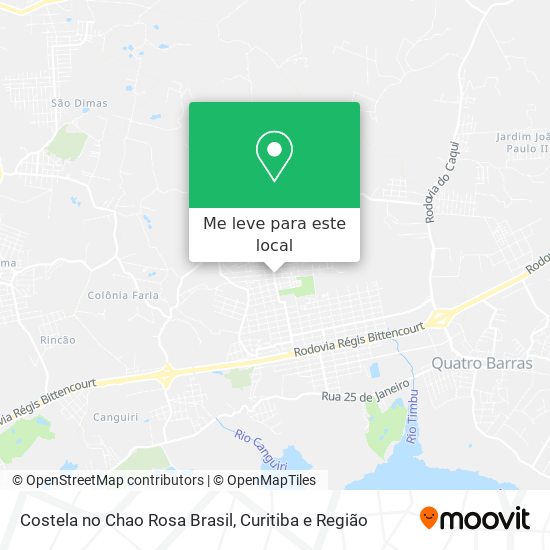 Costela no Chao Rosa Brasil mapa