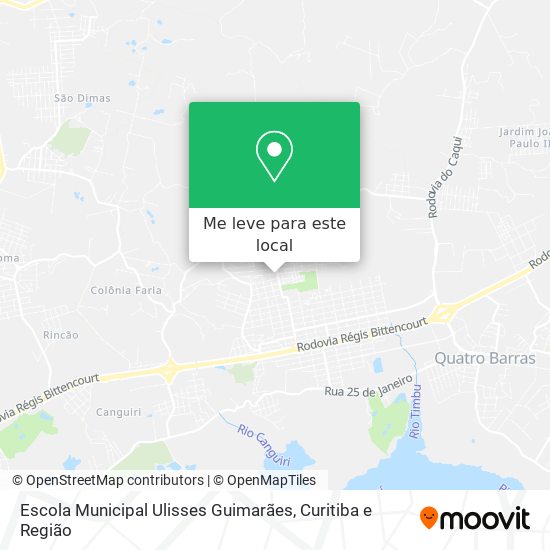Escola Municipal Ulisses Guimarães mapa