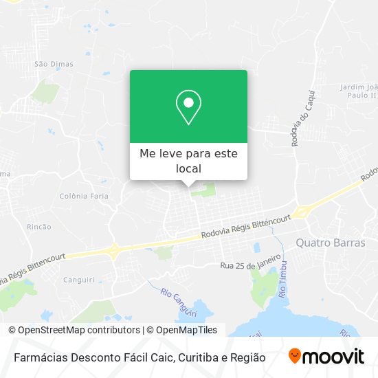 Farmácias Desconto Fácil Caic mapa