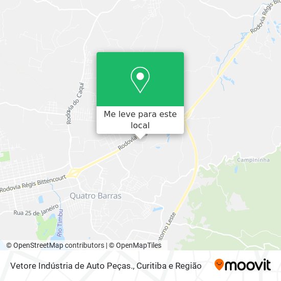 Vetore Indústria de Auto Peças. mapa