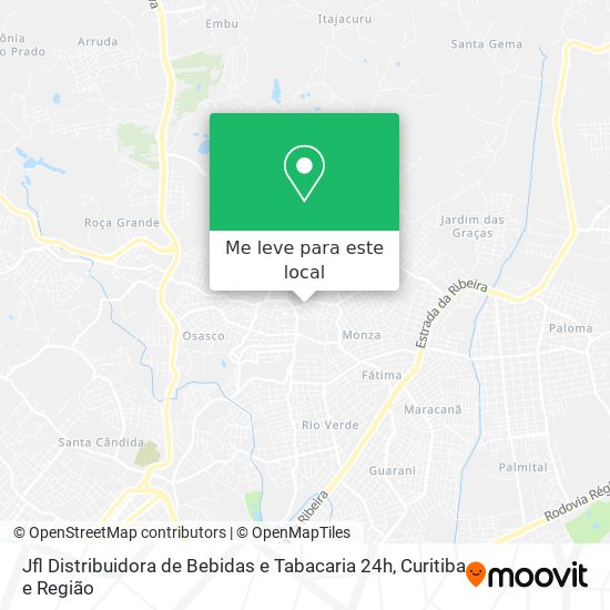 Jfl Distribuidora de Bebidas e Tabacaria 24h mapa