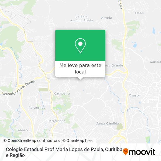 Colégio Estadual Prof Maria Lopes de Paula mapa