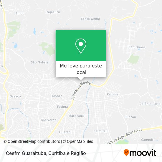Ceefm Guaraituba mapa