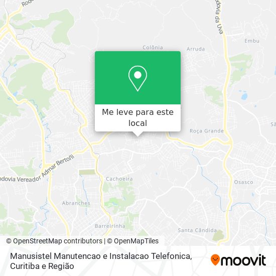 Manusistel Manutencao e Instalacao Telefonica mapa