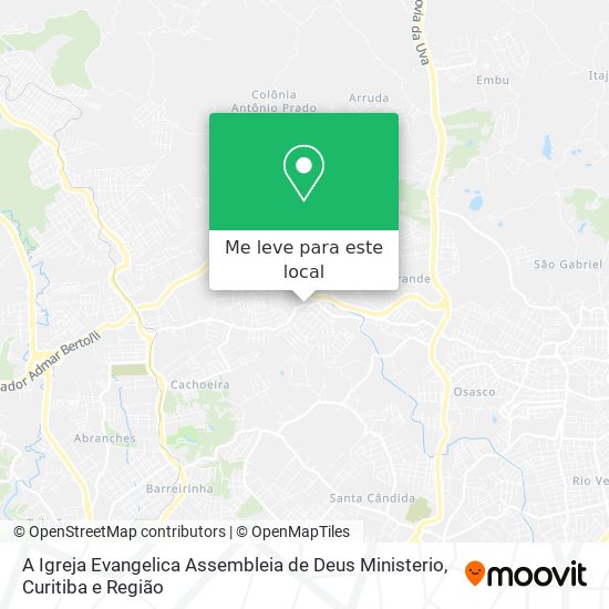 A Igreja Evangelica Assembleia de Deus Ministerio mapa