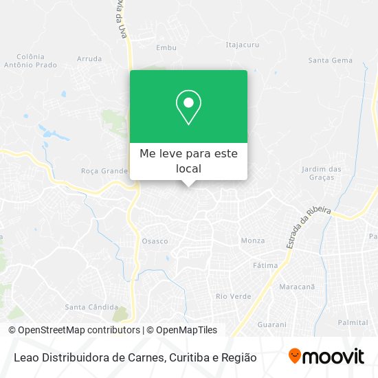 Leao Distribuidora de Carnes mapa