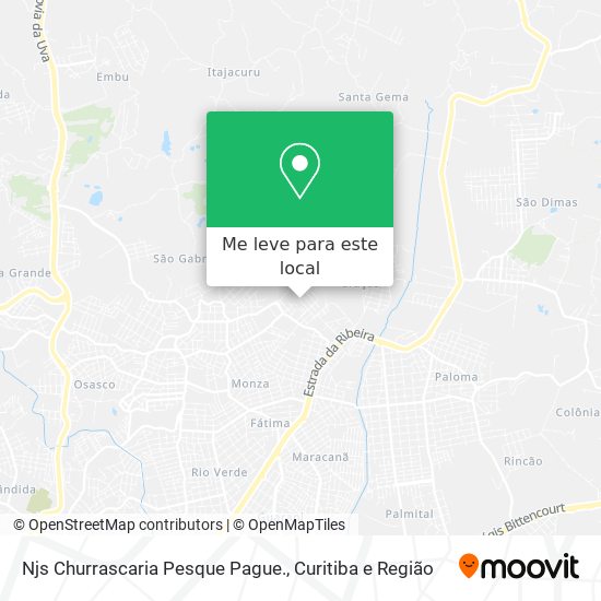 Njs Churrascaria Pesque Pague. mapa