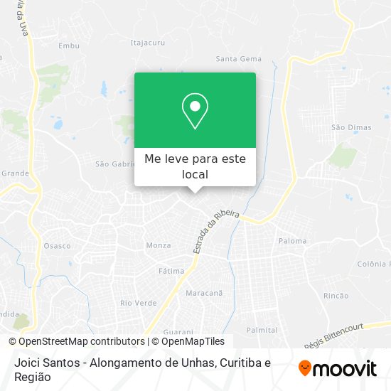 Joici Santos - Alongamento de Unhas mapa
