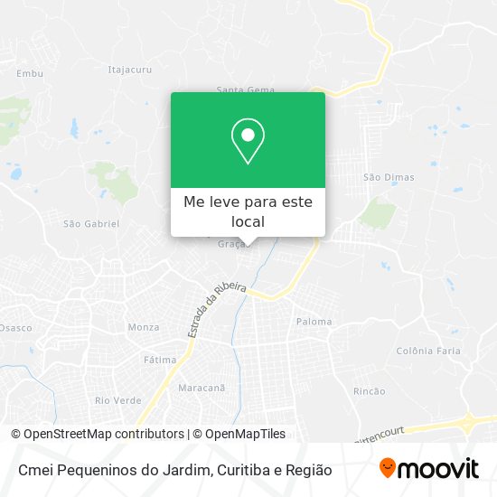 Cmei Pequeninos do Jardim mapa