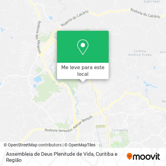 Assembleia de Deus Plenitude de Vida mapa