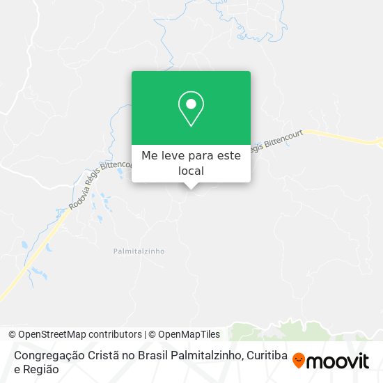 Congregação Cristã no Brasil Palmitalzinho mapa